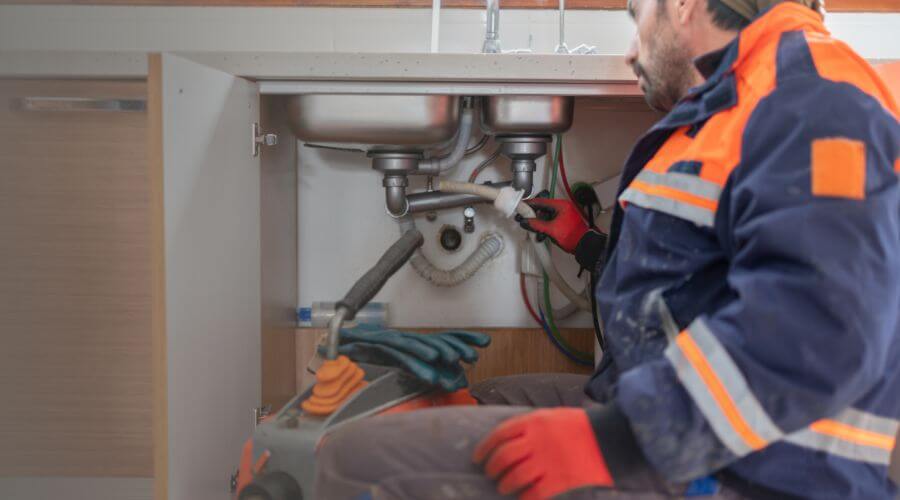 Professional slab leak plumber services in Wolcottville, IN